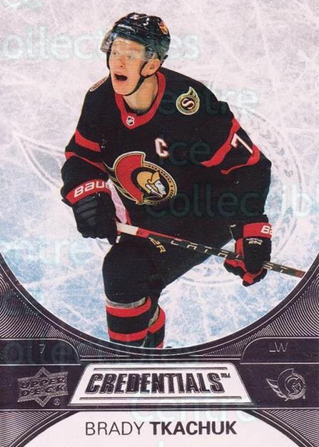 2021-22 Upper Deck Credentials #46 Brady Tkachuk - Image 1 of 1