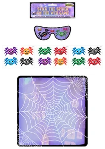 Halloween Stick The Spider On The Web Blindfold Party Game Pin Tail On Donkey - Picture 1 of 1