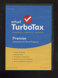 TurboTax 2015 Premier PC MAC CD Inversión Alquiler Propiedad declaración de impuestos SELLADO NUEVO - Imagen 1 de 1
