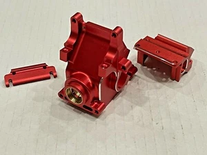 Aluminum Gearbox Case Bulkhead + Cover + Sway Bar Mounts Arrma limitless 6S Red - Picture 1 of 3