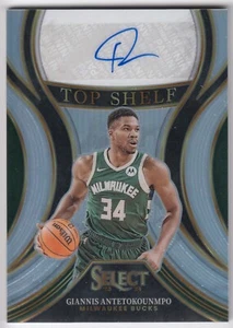 2023-24 Select Top Shelf Signatures Prizm Giannis Antetokounmpo #TSS-GIA automático - Imagen 1 de 2