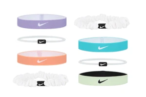 Nike Flex Classic Mix Hair Ties 8pcs Headband Tennis Sports Hairband IF1654-572 - Picture 1 of 5