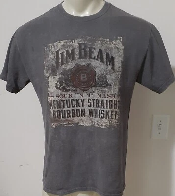 Camisa de manga corta Jim Beam para hombre con logotipo gráfico envejecido talla M Foto 1 de 4