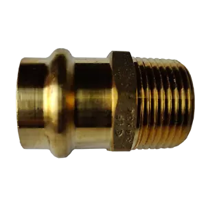 5 Pieces 3/4" Press Male Adapter, Lead Free Brass, 3/4" Press Fit Male - Picture 1 of 3