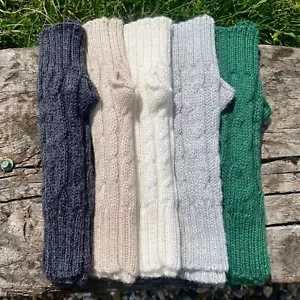 Guanti Alpaca Senza Dita 100% Premium Lusso Guanti Super Caldi, Donna, Uomo - Foto 1 di 7
