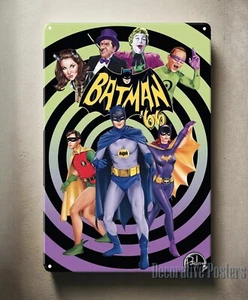 Batman Retro Film Metall Poster Blechschild - 20 x 30 cm Teller - Bild 1 von 7