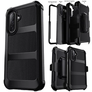 Heavy Duty Case Rubber Shockproof Cover / Belt Clip For Samsung Galaxy A36 5G - Picture 1 of 15