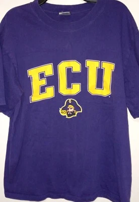 De colección (Y2K) NCAA ECU East Carolina University Pirates Soffe Para hombres Talla LG Fútbol Foto 1 de 4