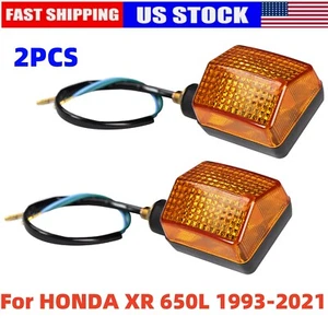 For Honda 1993-20 XR650L 91-96 XR250L Rear Turn Signal Indicator Blinker Lights - Picture 1 of 7