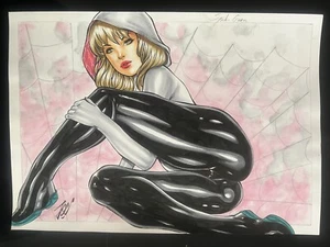 Spider-Gwen (9"x12") Original Art By Joe Lima - Ed Benes Studio - Picture 1 of 1