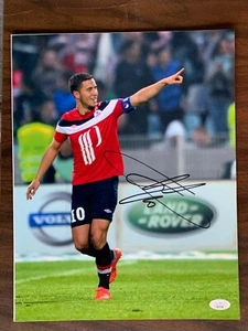  Lille Eden Hazard Autographed Signed 11x14 Photo JSA COA #2 - Picture 1 of 2
