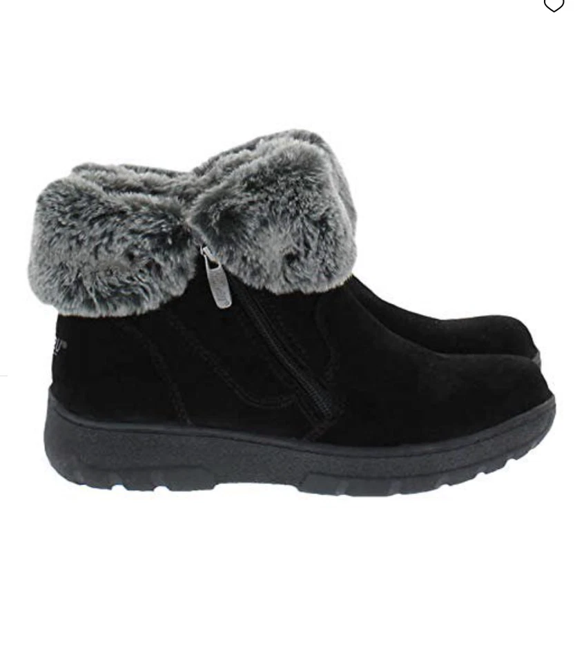 Khombu Jessica Women's Ankle Boots - Black, Size US 6