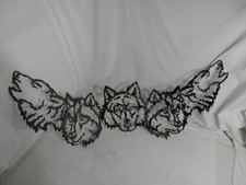 Pack of Wolves Cut-out Metal Wall Art  13.5”  x 37.5”
