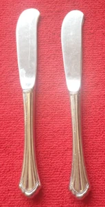 Oneida Community MARQUETTE Stainless Hollow Handle Master Butter Knives (2) - Picture 1 of 3