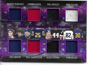 2020-21 Leaf ITG Used Franchise PERREAULT HASEK MILLER HOUSLEY ++ 8X Jersey 7/12