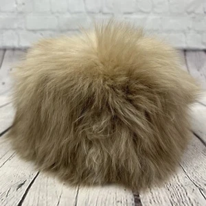 Sombrero de colección suave de piel de alpaca real marrón gris invierno cosaco ruso forrado de satén - Imagen 1 de 8