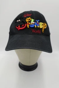 De colección Walt Disney World Bordado Logo Negro Snapback Sombrero Mickey Tigger Pooh - Imagen 1 de 12