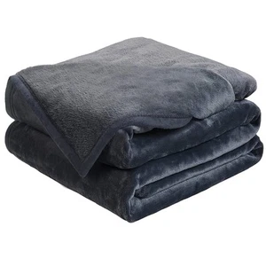 Soft King Size Blanket Winter Warm Microplush Lightweight Thermal Fleece Blan... - Picture 1 of 7