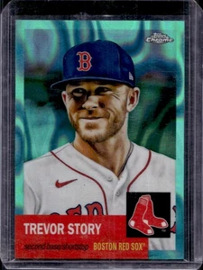 2022 Topps Chrome Platinum Trevor Story Aqua Lava Refractor #17/299 - Picture 1 of 2