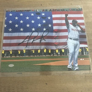 Red Sox David Ortiz Authentic Signed 11x17 Horizontal Photo Jsa Witnessed - Picture 1 of 3