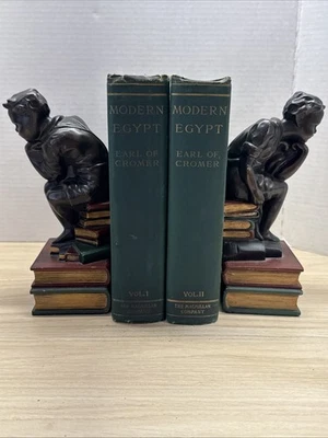 1908 Modern Egypt 2 Vol Set 2nd Printing Earl of Cromer Macmillan British Empire Foto 1 de 4
