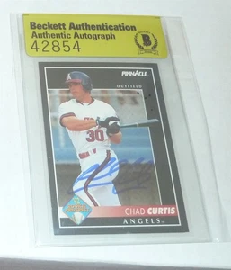 1992 Pinnacle CHAD CURTIS RC AUTO BGS BAS Signed Beckett Autograph - Picture 1 of 1
