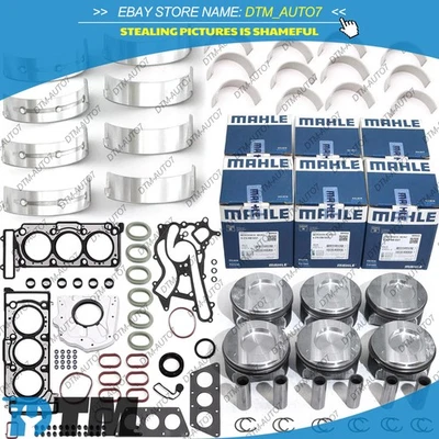 Kit de sellos de cojinetes de pistones de revisión del motor para Mercedes-Benz SLK350 M276 3,5 L Foto 1 de 4