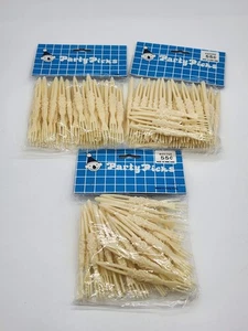Selección de fiesta vintage/mini tenedores de cóctel de plástico, color marfil-(3) paquetes de 36 quilates - Imagen 1 de 5