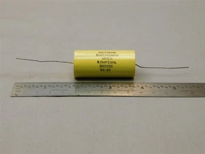 Southern Electronics MPE11 8uF 200VDC 1% Paper Plastic Film Capacitor Wrap&Fill - Picture 1 of 1
