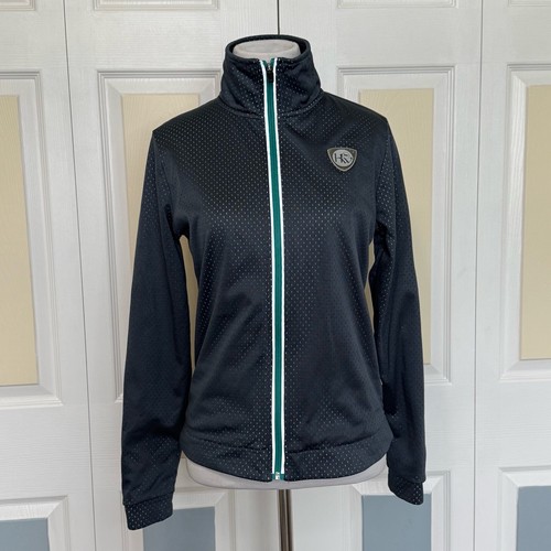 VETEMENTS Giacca equitazione Horseware Ireland donna taglia US 6 grigio scuro full zip equitazione