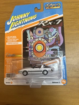 Coche Johnny Lightning Chase White Lightning 1985 Mazda RX-7 edición limitada  Foto 1 de 4