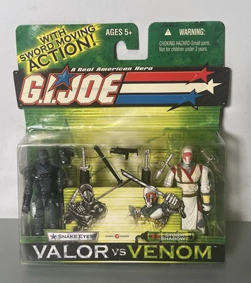 GI Joe “Valor VS Venom Snake Eyes” v17 Storm Shadow v11 Paquete de 2 figuras NUEVO Foto 1 de 4