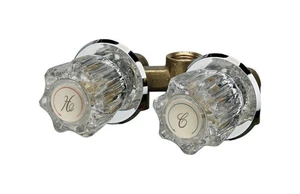 Homewerks 3220-15-CH-B Chrome Brass 2.5 GPM 2-Handle 4 in. Center Shower Faucet - Picture 1 of 1