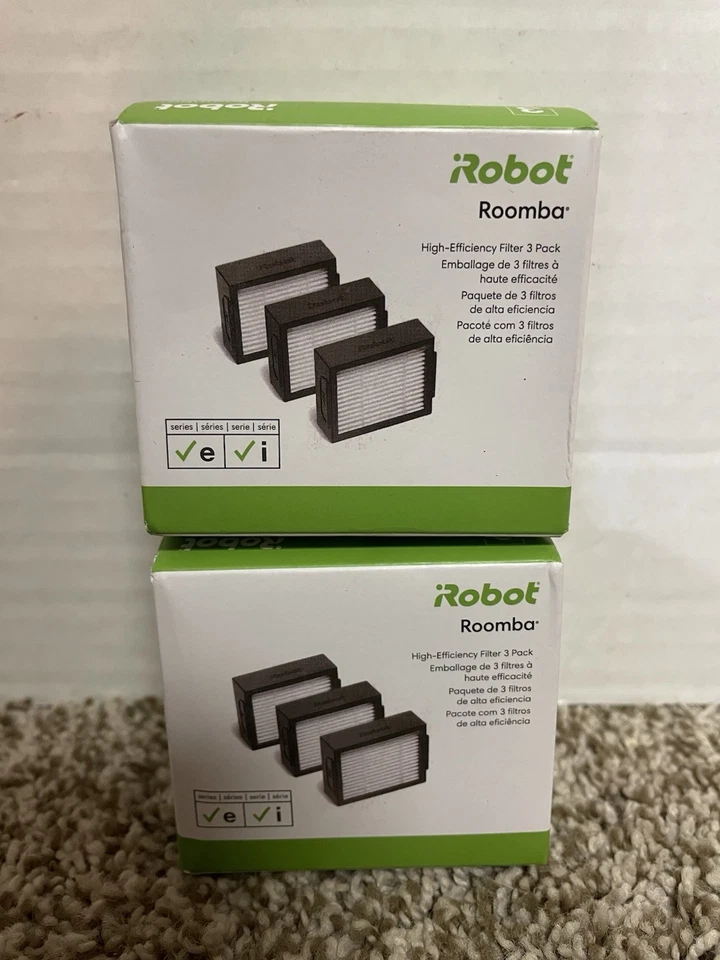 Robot Roomba High Efficiency Filter 3 Pack - Lot of 2 - NEW! FREE SHIPPING! - Image 1 of 1