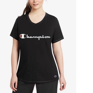 Champion Women Pullover  Activewear Top Short Sleeve  Solid Round Neck  A7555 - Picture 1 of 16
