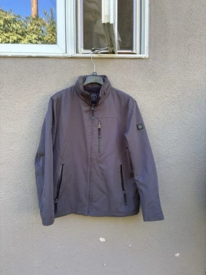 Tumi Tech Softshell Jacket Mens Medium Gray  Commuter Parka Outdoors Casual - Image 1 of 4