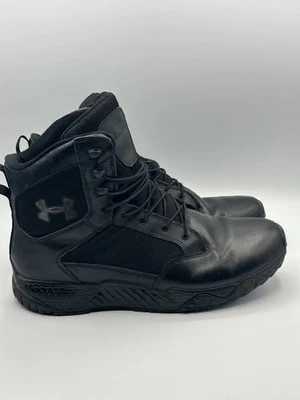 Botas de Combate de Trabajo para Hombre Talla 13 UNDER ARMOUR Cuero Negro Foto 1 de 4