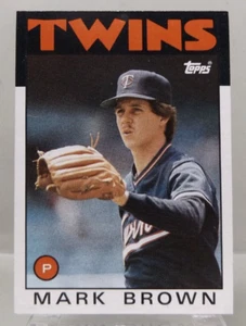 1986 Topps #451 - Mark Brown - Minnesota Twins - Near Mint - Picture 1 of 2