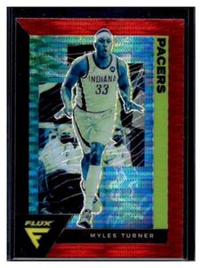 2020-21 Panini Flux Red Pulsar Prizm #70 Myles Turner Target