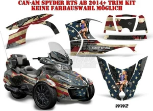 AMR RACING DÉCOR GRAPHIC KIT CAN-AM SPYDER RT / RTS WORLD WAS 2 WW2 TRIM KIT B - Imagen 1 de 7
