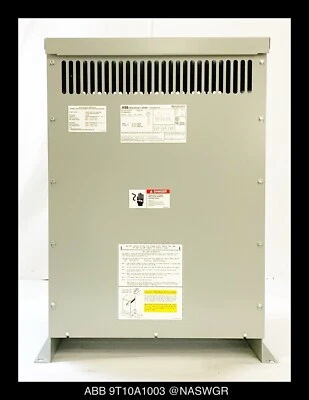 Transformador ABB 9T10A1003 ReliaGear XFMR - 480:208Y/120V, 45kVA - Sin usar Foto 1 de 4