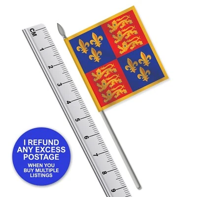 Agincourt: English Royal Banner Flag (Quality Vinyl) 1:32 Scale Britains Style - Image 1 of 3
