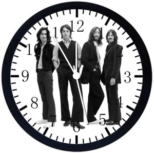 The Beatles Black Frame Wall Clock E41 - Picture 1 of 5