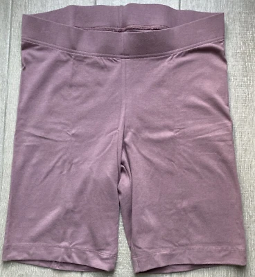 Pantalones Cortos de Motociclista OLD NAVY Cintura Alta Pull-on 96% Algodón Malva Talla Med 7.5" Entrepierna Foto 1 de 4