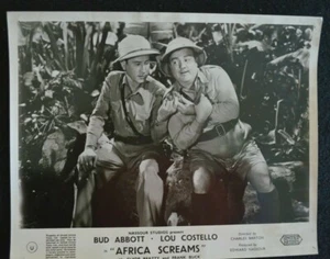 ABBOTT & COSTELLO "AFRICA SCREAMS" 1949, LOBBY CARD - B&W - RARE! - Picture 1 of 1