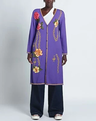 Cárdigan largo morado Boutique Moschino Foto 1 de 4