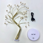 Bonsai 108 Led Tabletop Tree Lamp, Decorative Warm White Light Usb Or Aa Battery