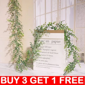 6FT Artificial Eucalyptus Garland Hanging Flower Decor Wedding Rattan Vine Ivy - Picture 1 of 12