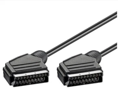 Premium SCART Male To Male AV Cable With Nickel-Plated Connectors - 4FT - Image 1 of 4