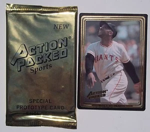 Tarjeta prototipo deportiva AP 1992 sellada empaquetada en acción + tarjeta prototipo Willie Mays - Imagen 1 de 2
